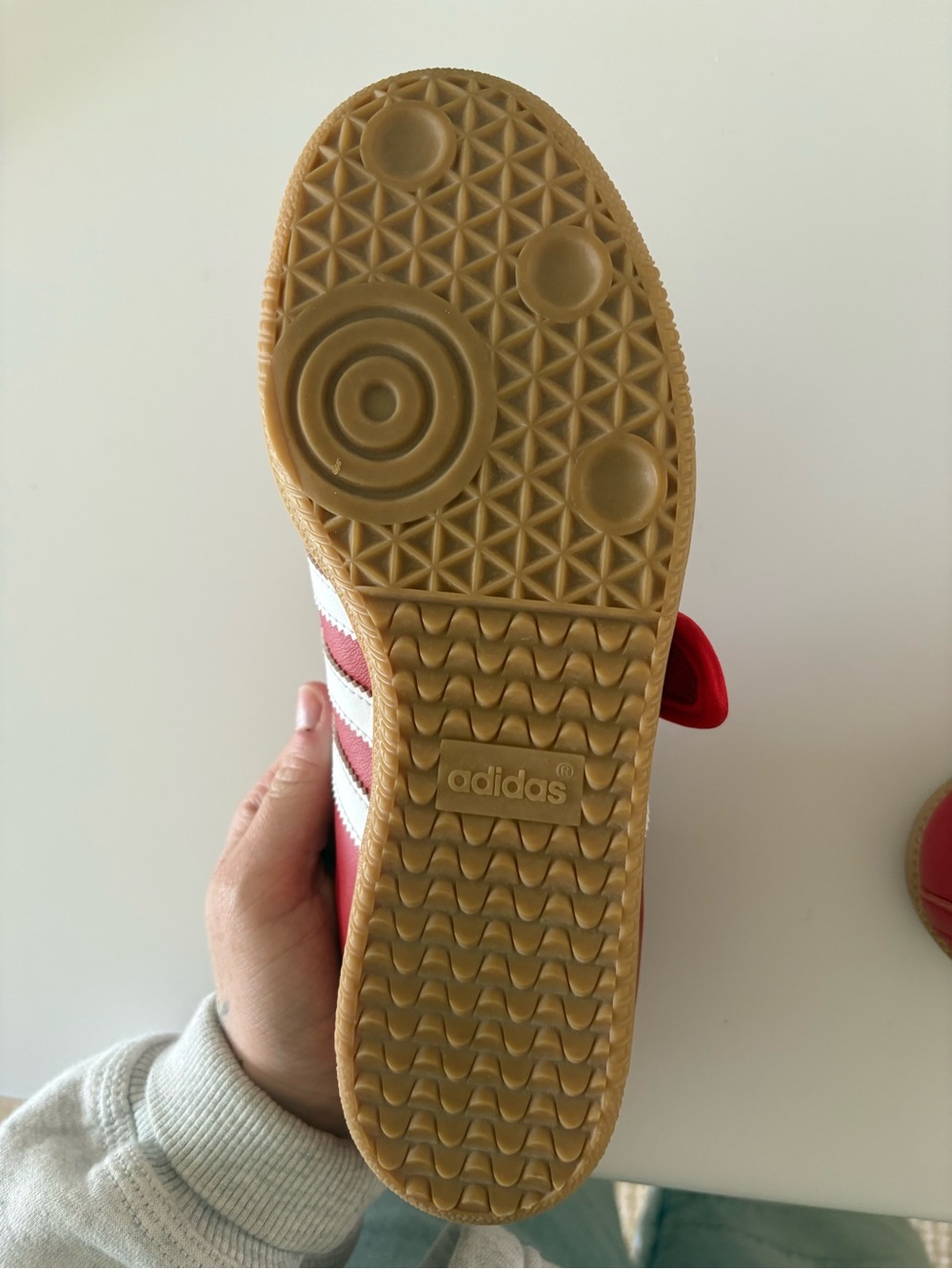 adidas Red & White Women's Sneakers - Picture 4 of 4